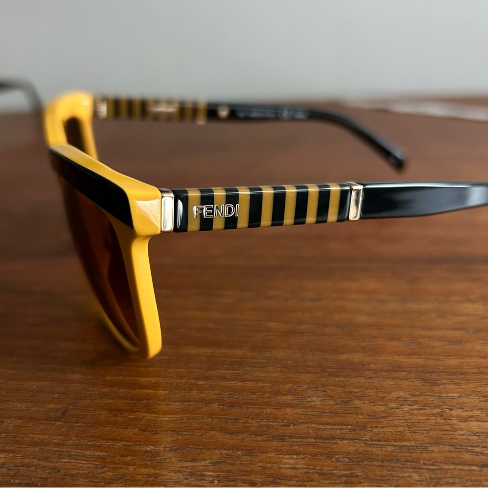 FENDI FS5281 Black and Yellow Sunglasses